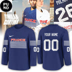 France Hockey Team 2026 Olympics Personalized Hockey Jersey