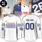 France Hockey Team 2026 Olympics Personalized Hockey Jersey