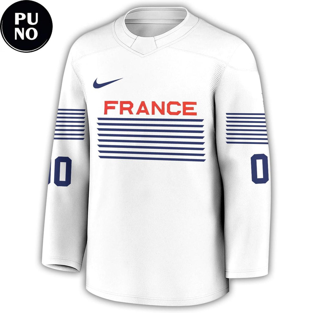 France Hockey Team 2026 Olympics Personalized Hockey Jersey