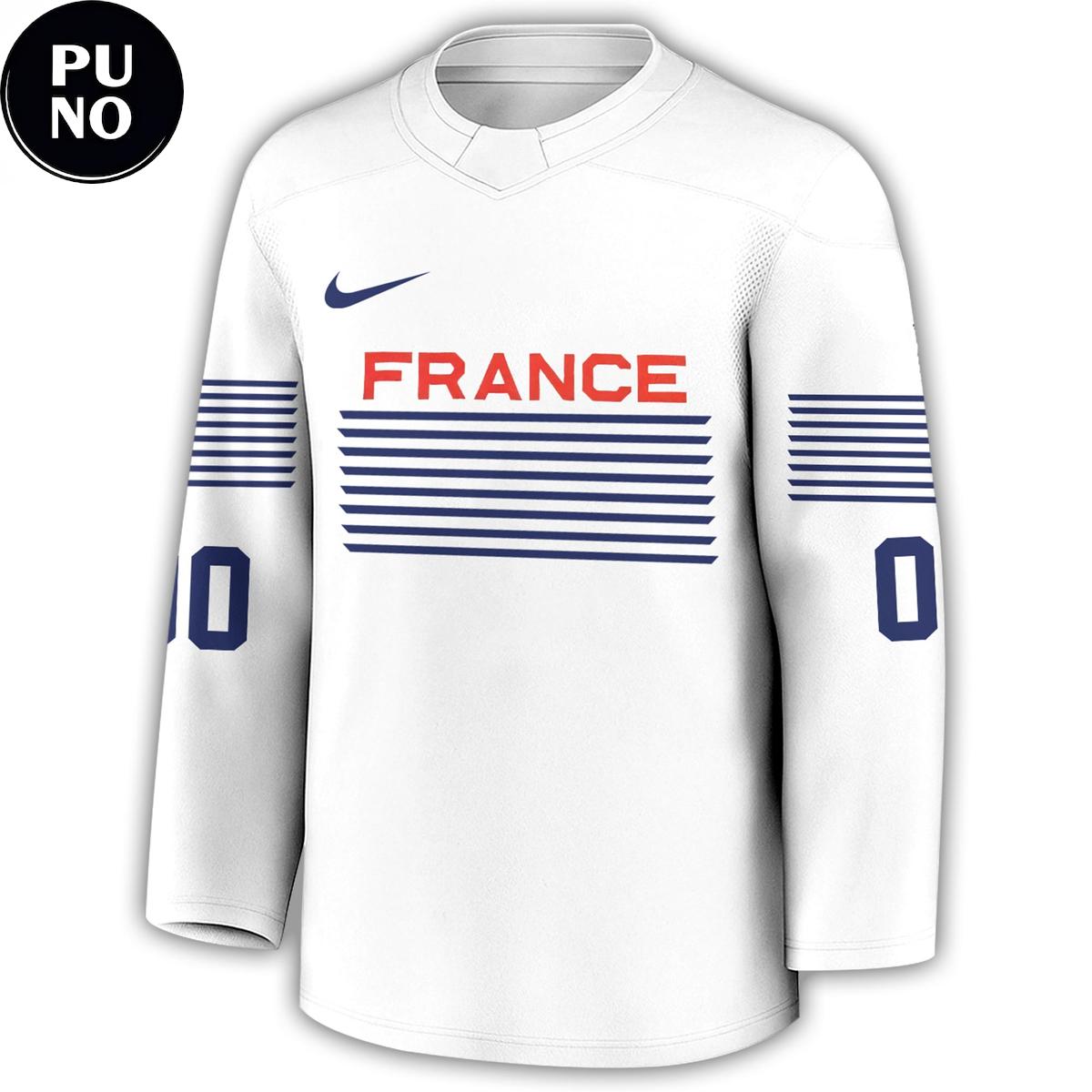 France Hockey Team 2026 Olympics Personalized Hockey Jersey