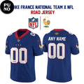 France National Team x NFL Road 2026 Personalized Football Jersey