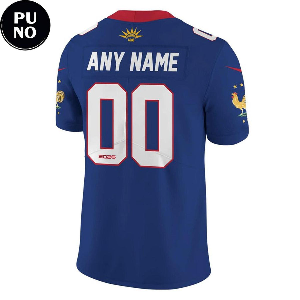 France National Team x NFL Road 2026 Personalized Football Jersey
