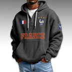 France World Cup 2026 Waffle Quarter Zip Hoodie