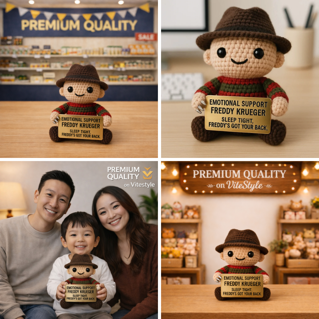 Freddy Krueger Crochet Emotional Support Doll
