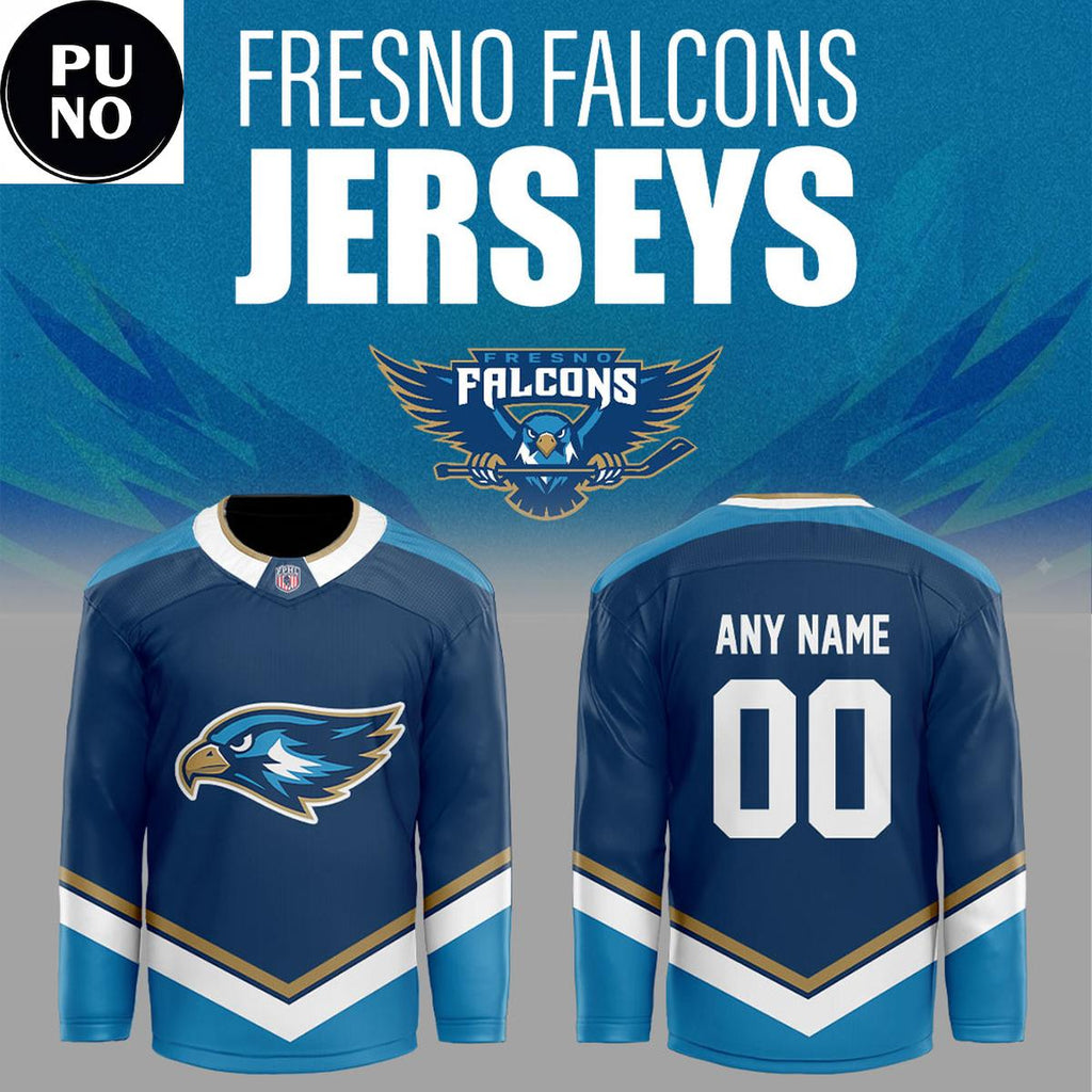 Fresno Falcons 2026 Four Eras Of Style. One City. One Team Personalized Hockey Jersey
