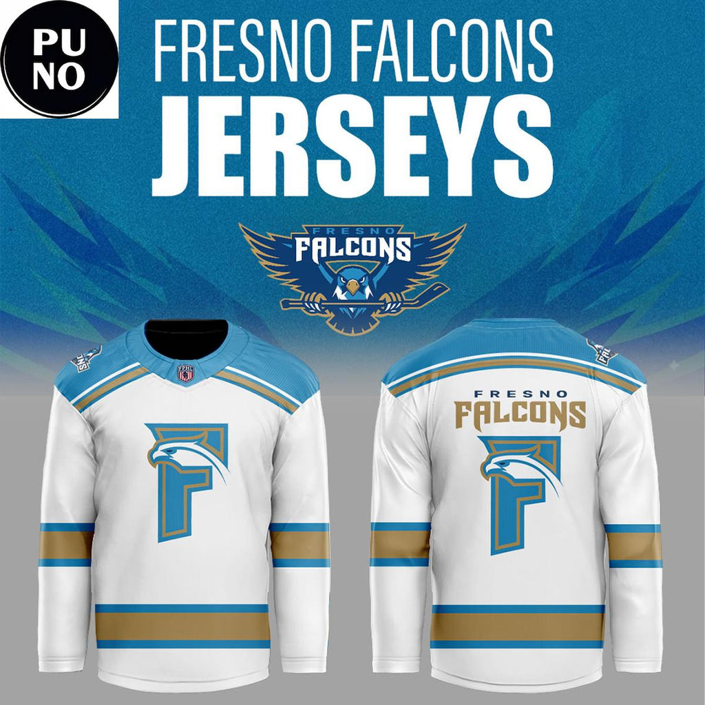 Fresno Falcons 2026 Four Eras Of Style. One City. One Team Personalized Hockey Jersey