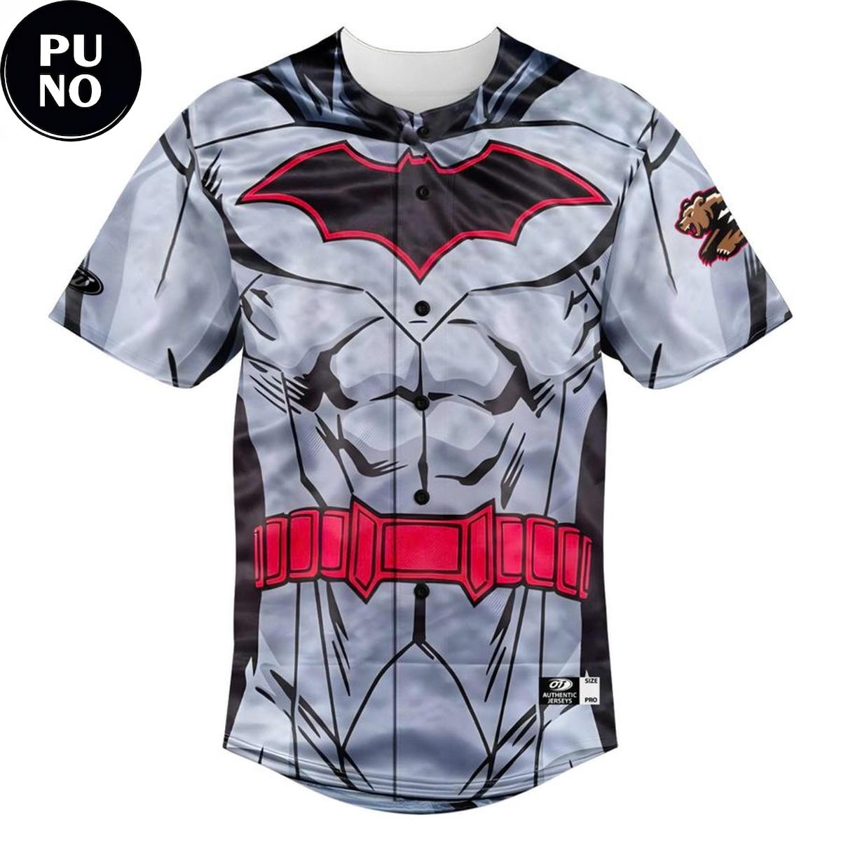 Fresno Grizzlies x DC Super Hero Night 2026 Batman Personalized Baseball Jersey