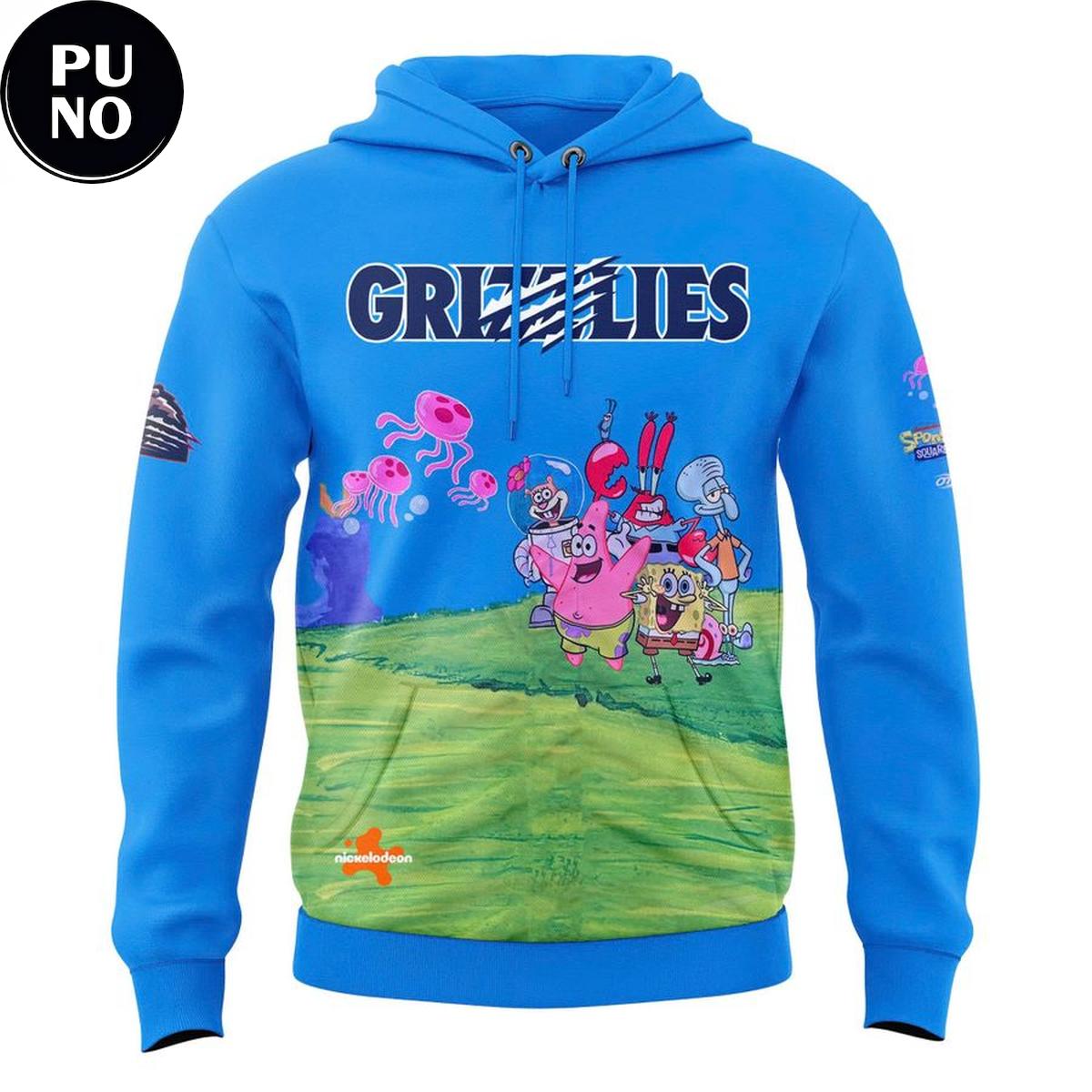 Fresno Grizzlies x SpongeBob Night 2026 Hoodie T-Shirt