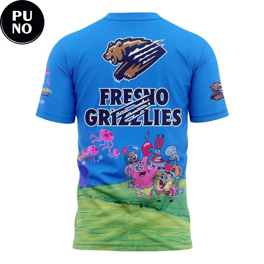 Fresno Grizzlies x SpongeBob Night 2026 Hoodie T-Shirt