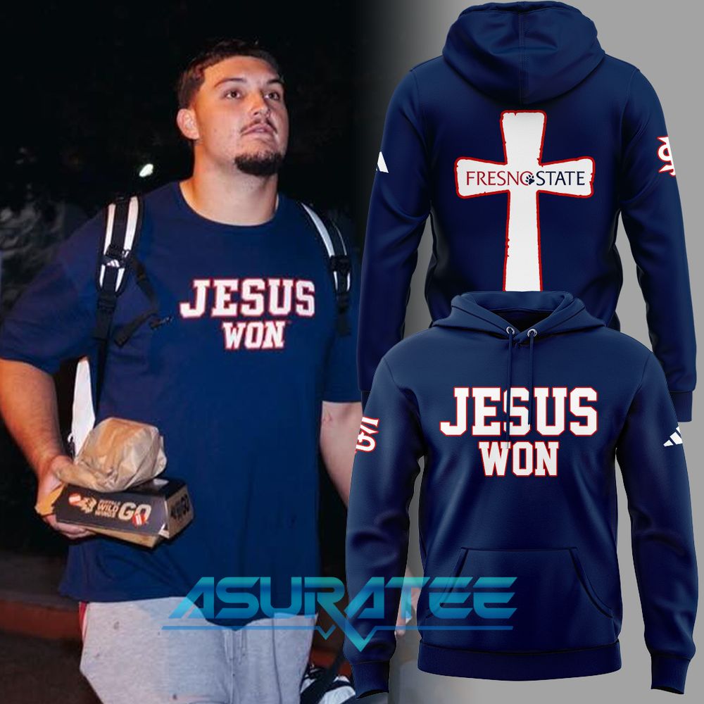 Fresno State x Jesus Won Limited Edition Hoodie