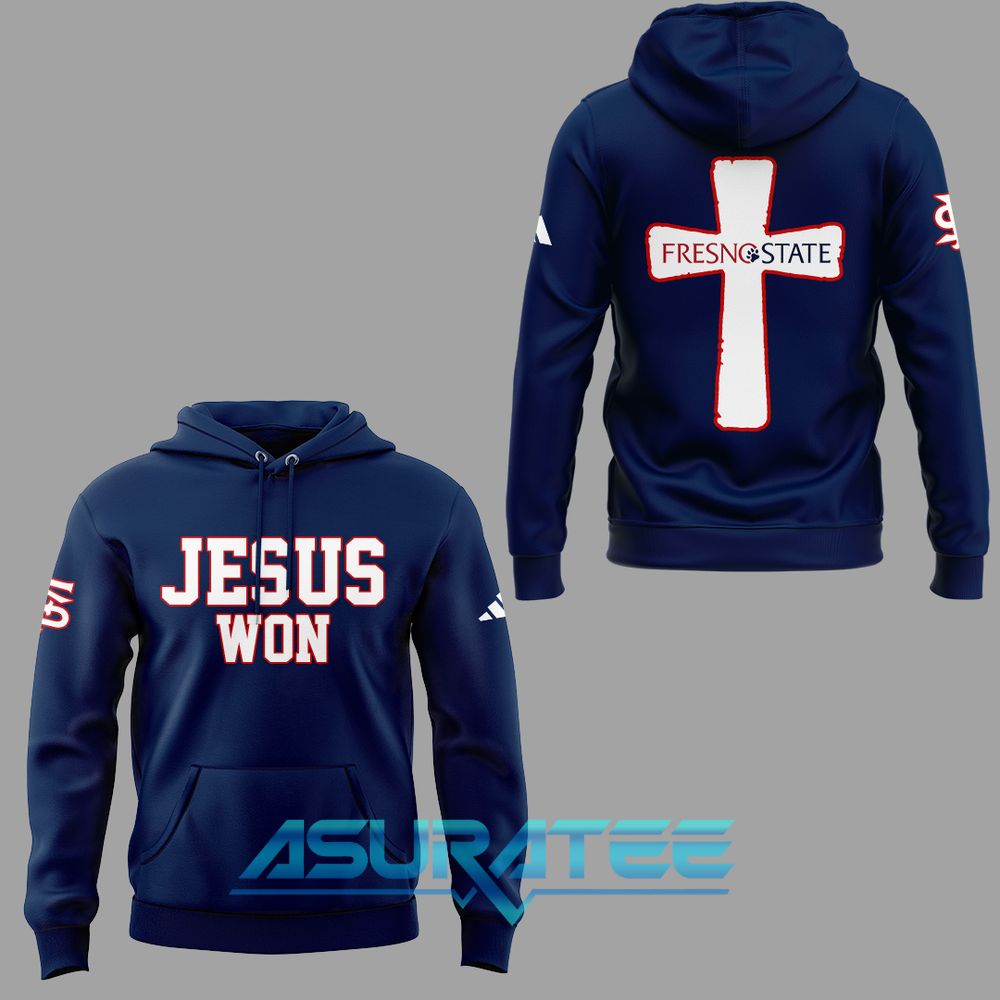 Fresno State x Jesus Won Limited Edition Hoodie