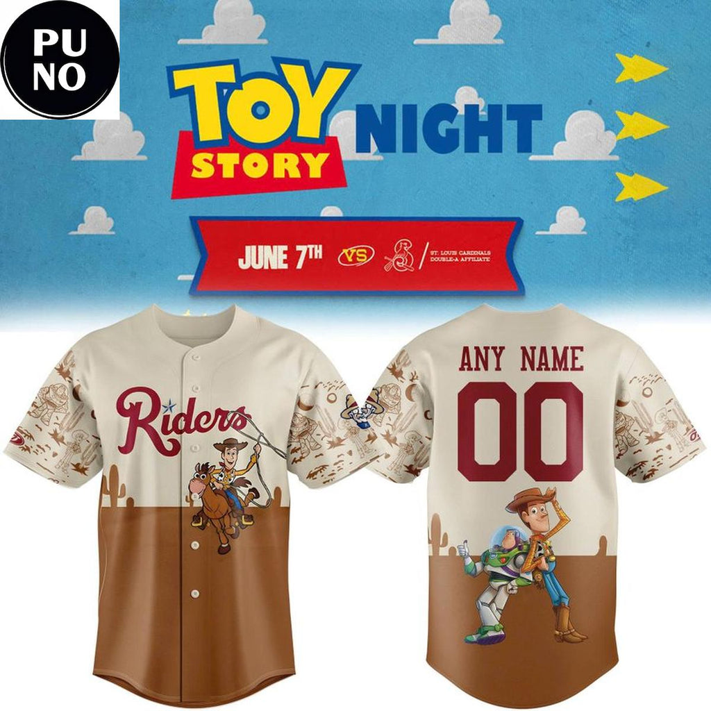 Frisco RoughRiders Toy Story Night 2026 Personalized Baseball Jersey