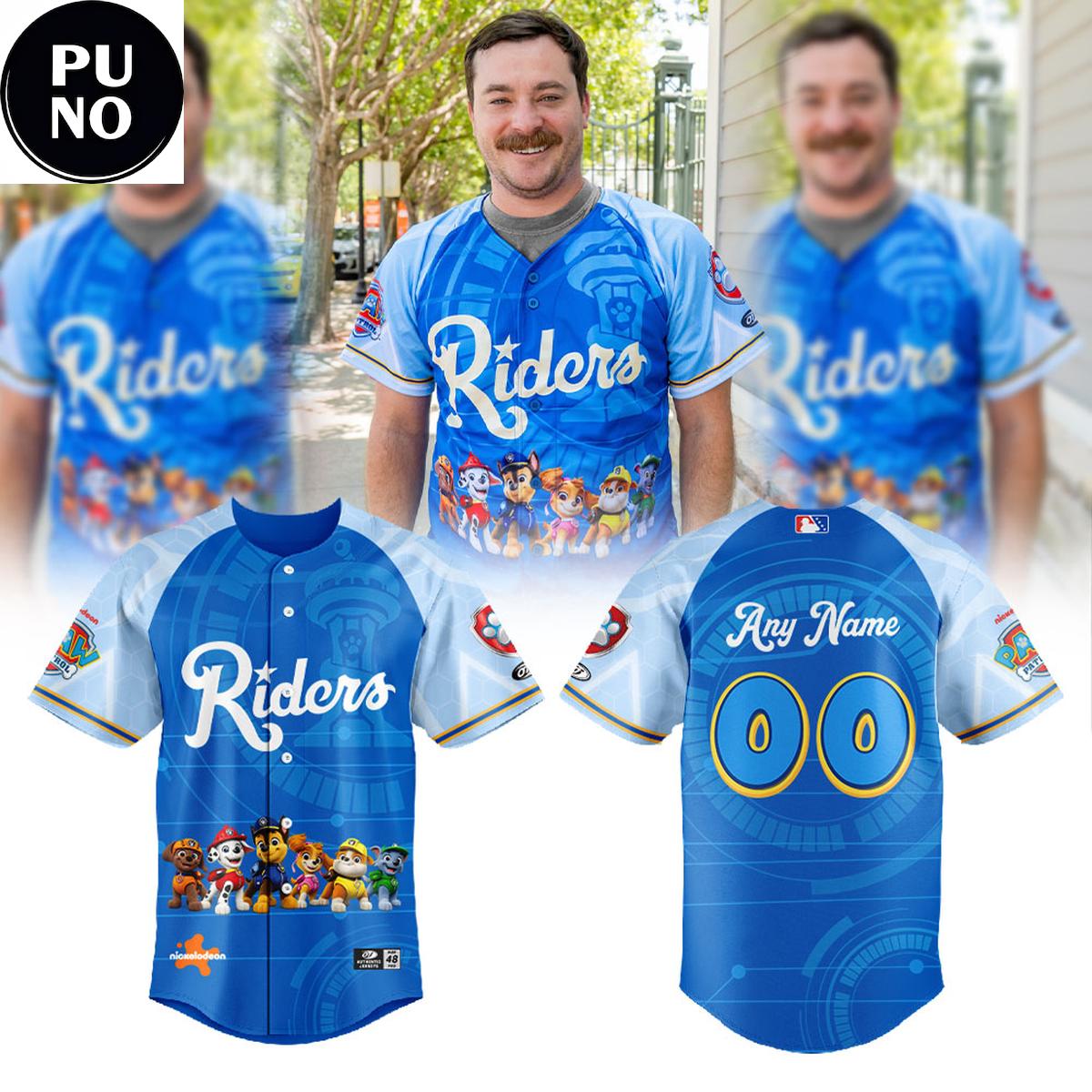 Frisco RoughRiders x PAW Patrol Night 2026 Personalized Baseball Jersey