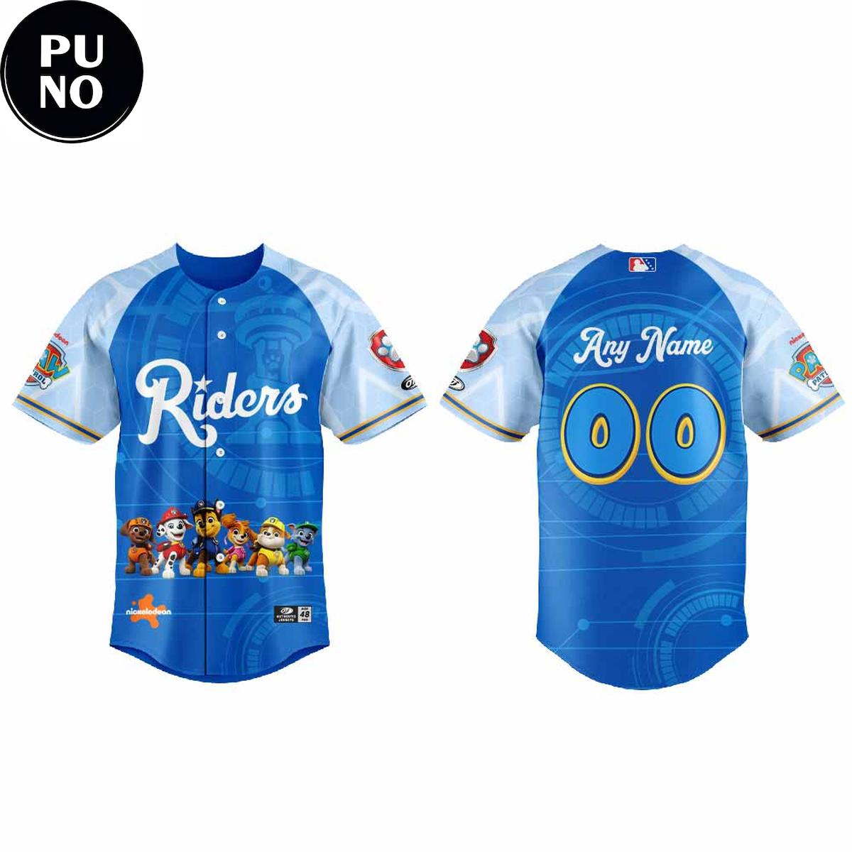 Frisco RoughRiders x PAW Patrol Night 2026 Personalized Baseball Jersey