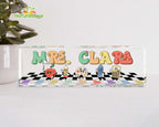 Funny School Supplies Personalized Teacher Desk Name Acrylic Plaque Back To School Gift