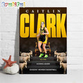 GOAT Caitlin Clark All-Time Scoring Leader Division I Womens Basketball Poster Canvas