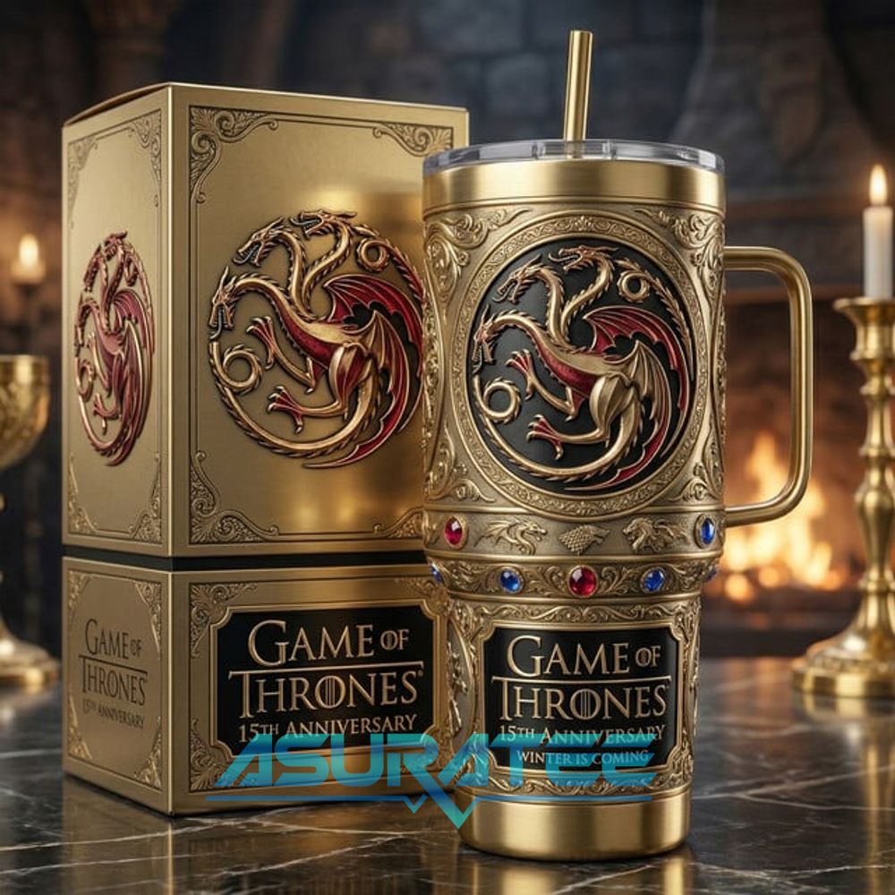 Game of Thrones 15th anniversary Winter is Coming YETI Tumbler