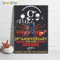 Garth Brooks 39th Anniversary 1985-2024 Thank You For The Memories Wall Art Poster Canvas