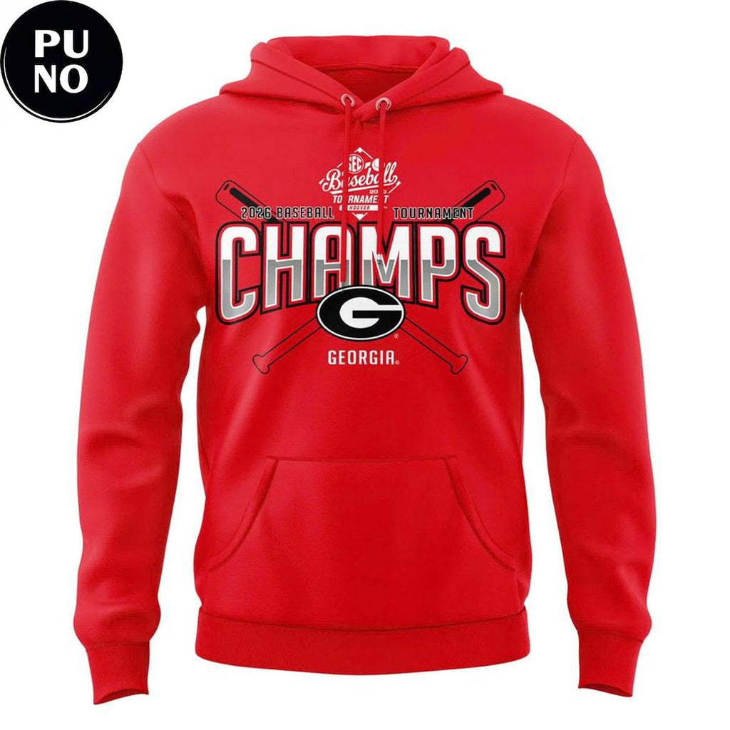 Georgia Bulldogs 2026 SEC Baseball Tournament Champions Hoodie T-Shirt