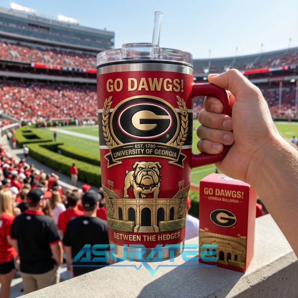 Georgia Bulldogs “Go Dawgs” Limited Edition 40oz Stanley Tumbler