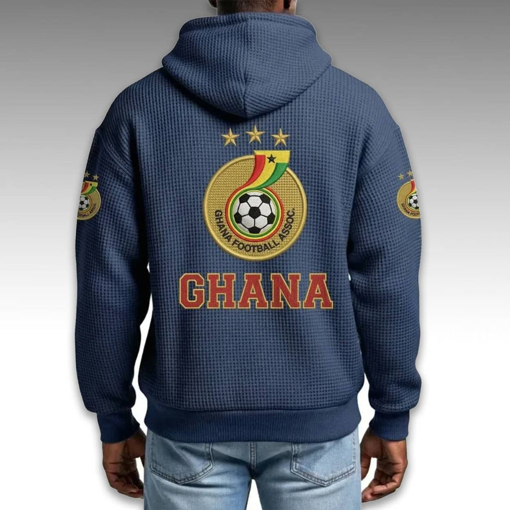 Ghana World Cup 2026 Waffle Quarter Zip Hoodie