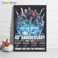 Ghostbusters Frozen Empire 40th Anniversary 1984-2024 Thank You For The Memories Poster Canvas
