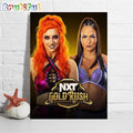 Gigi Dolin Vs Kiana James In NXT Gold Rush Wall Art Poster Canvas