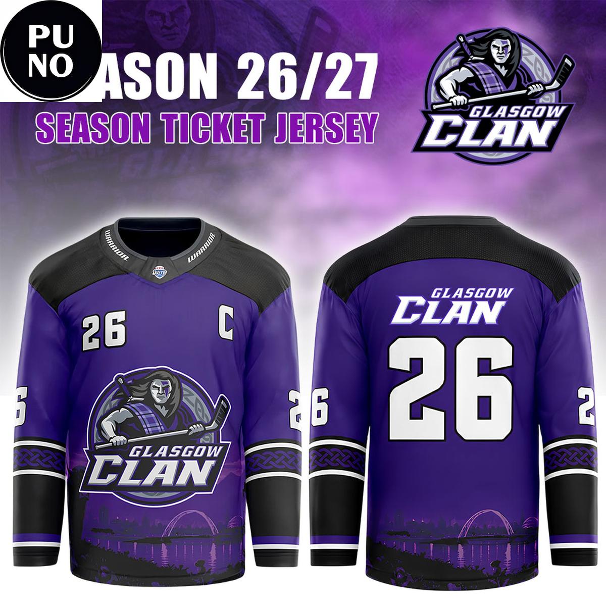 Glasgow Clan Season 2026/27 Replica Personalized Hockey Jersey