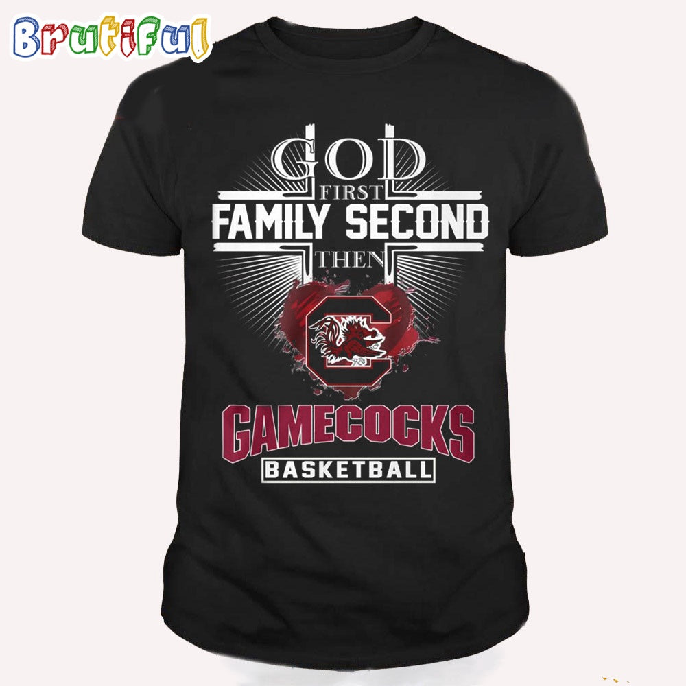 God First Family Second Then Gamecocks T Shirt, South Carolina Gamecocks 2024 NCAA Women’s Basketball National Champions Shirt