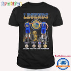 Golden State Warriors Basketball Signature Thank You For The Memories T Shirt