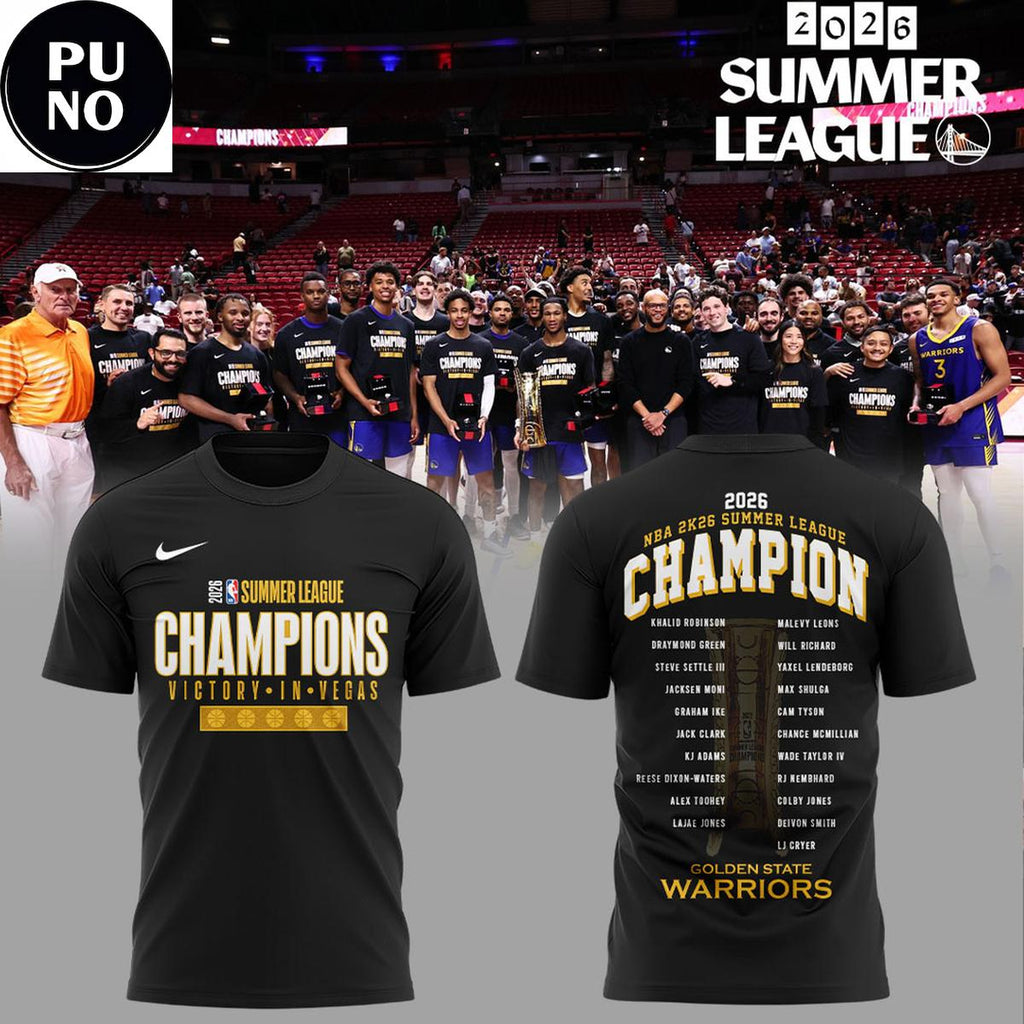Golden State Warriors NBA Summer League 2026 Champions Hoodie T-Shirt
