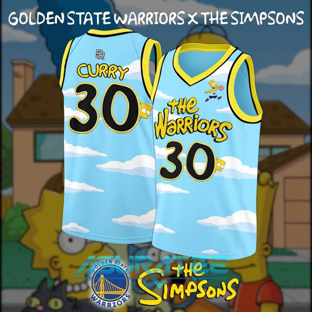 Golden State Warriors x The Simpsons Basketball Jersey 2025