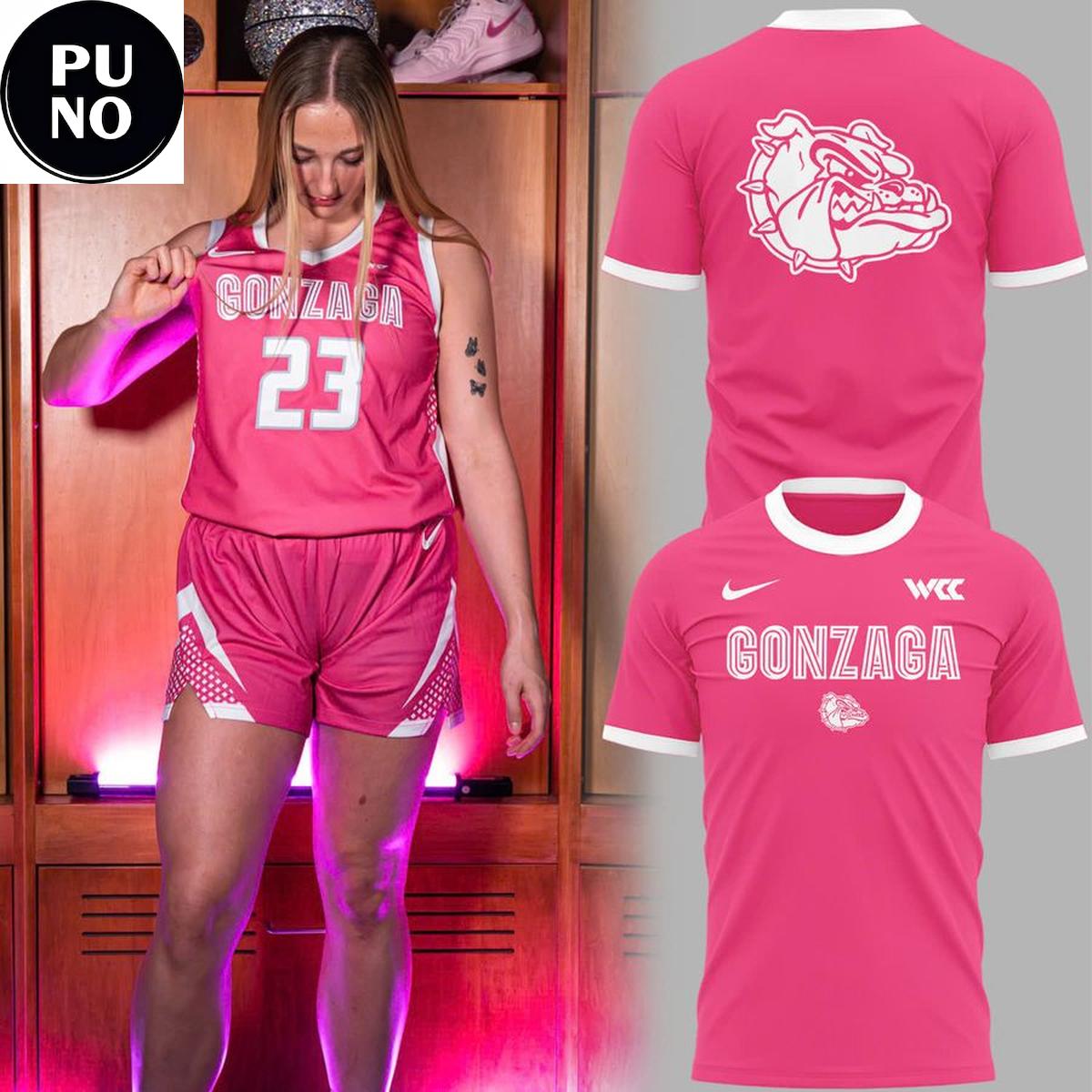 Gonzaga Bulldogs Basketball Pink for a Purpose 2026 Hoodie T-Shirt