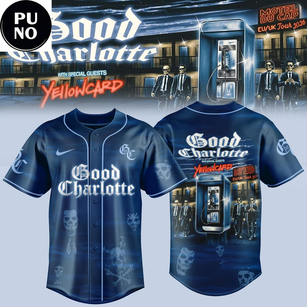 Good Charlotte Motel Du Cap EU/UK Tour 2026 Baseball Jersey