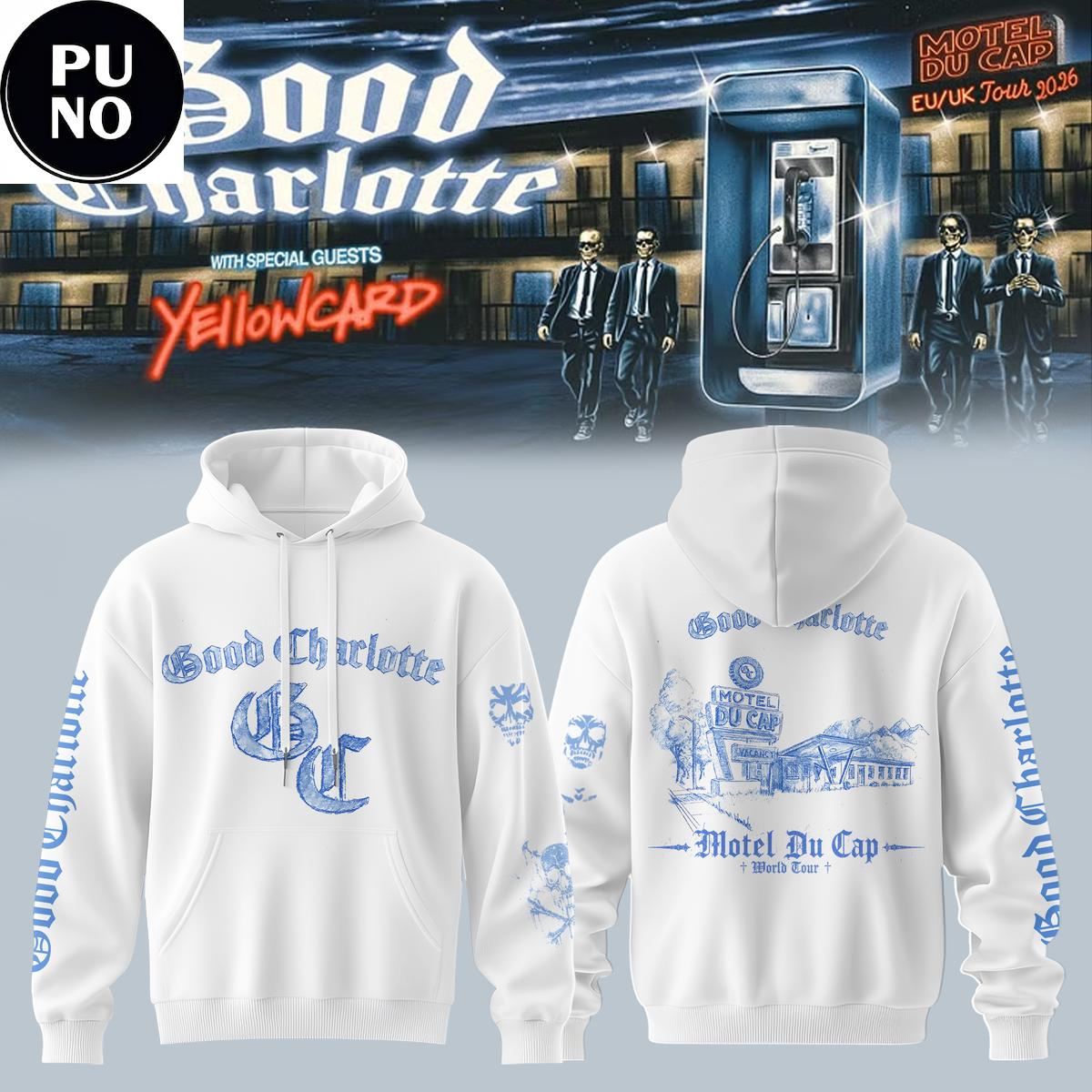 Good Charlotte Motel Du Cap EU/UK Tour 2026 Hoodie T-Shirt
