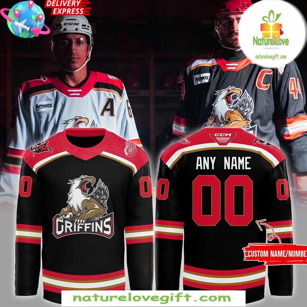 CCM Quicklite Black Hockey Jersey Grand Rapids Griffins 2026