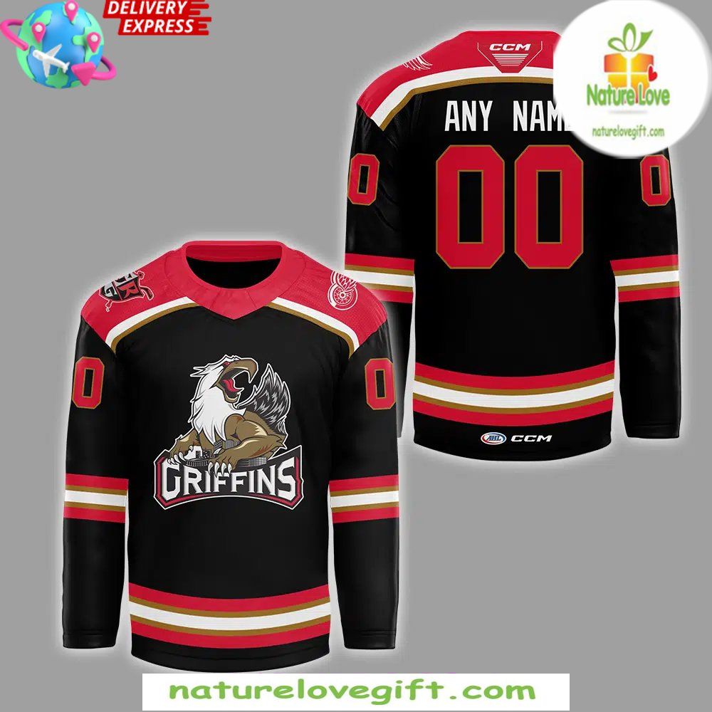 CCM Quicklite Black Hockey Jersey Grand Rapids Griffins 2026