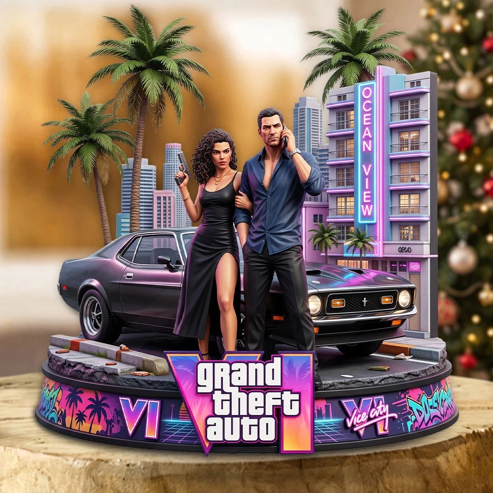 Grand Theft Auto VI Custom Shape Acrylic Plaque – TMTHU10197