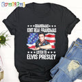 Grandmas Knit Real Grandmas Listen To Elvis Presley T Shirt