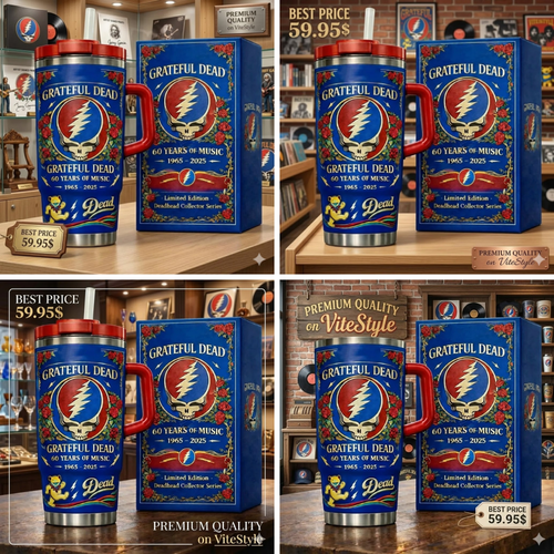 NEW Grateful Dead 60th Anniversary Tumbler