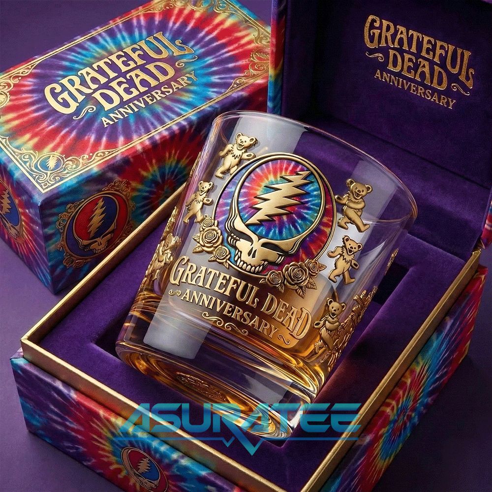 Grateful Dead 60th Anniversary Whiskey Glass