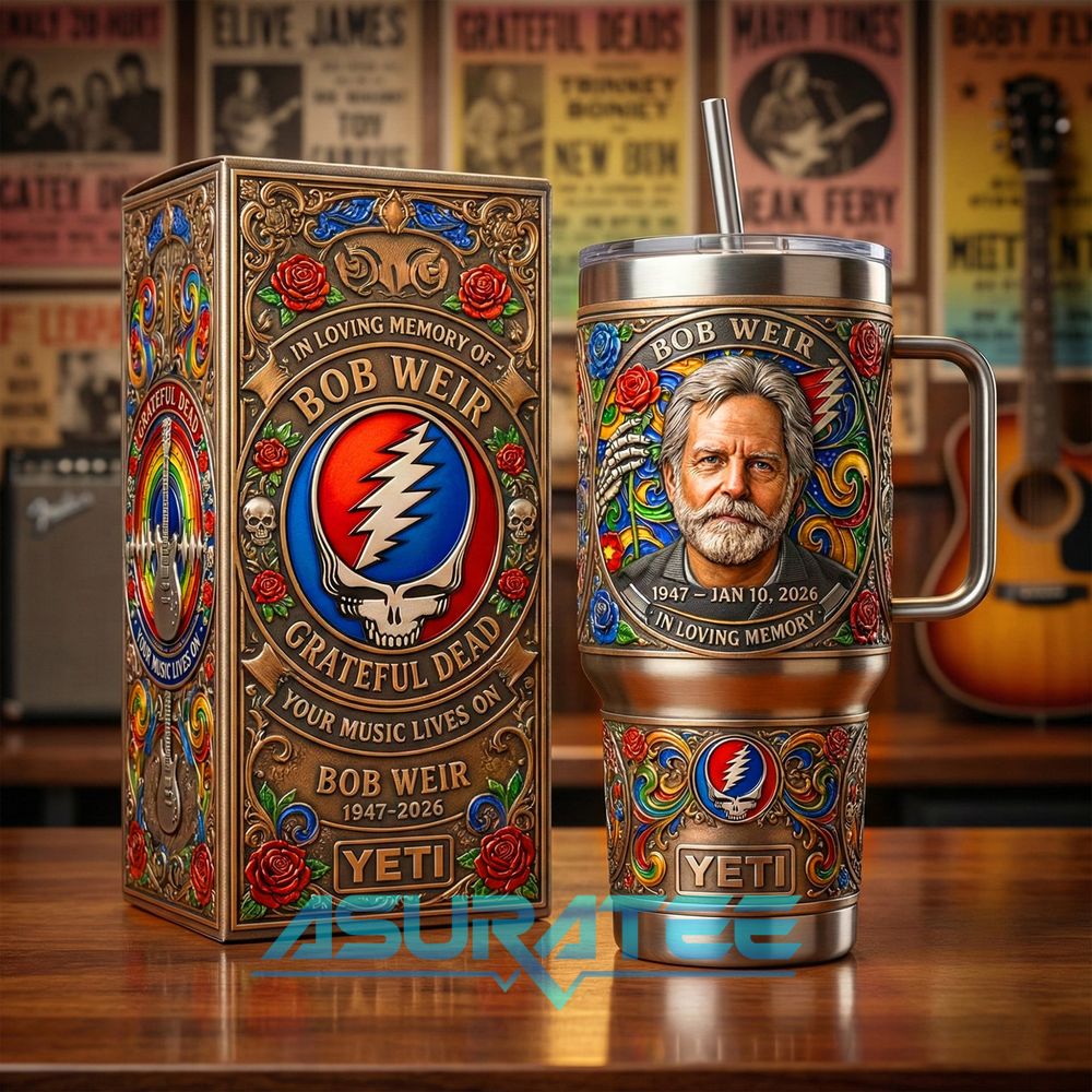 Grateful Dead Bob Weir In Loving Memory Special YETI Tumbler