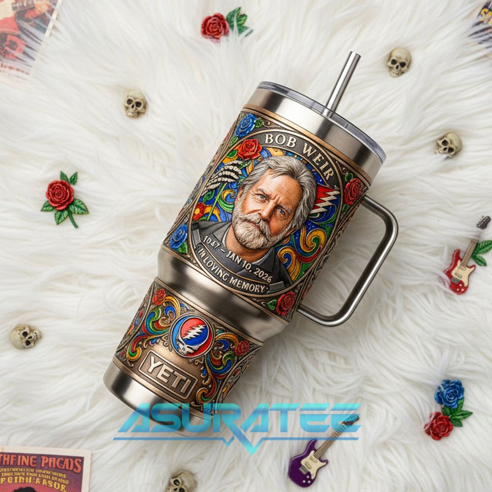 Grateful Dead Bob Weir In Loving Memory Special YETI Tumbler
