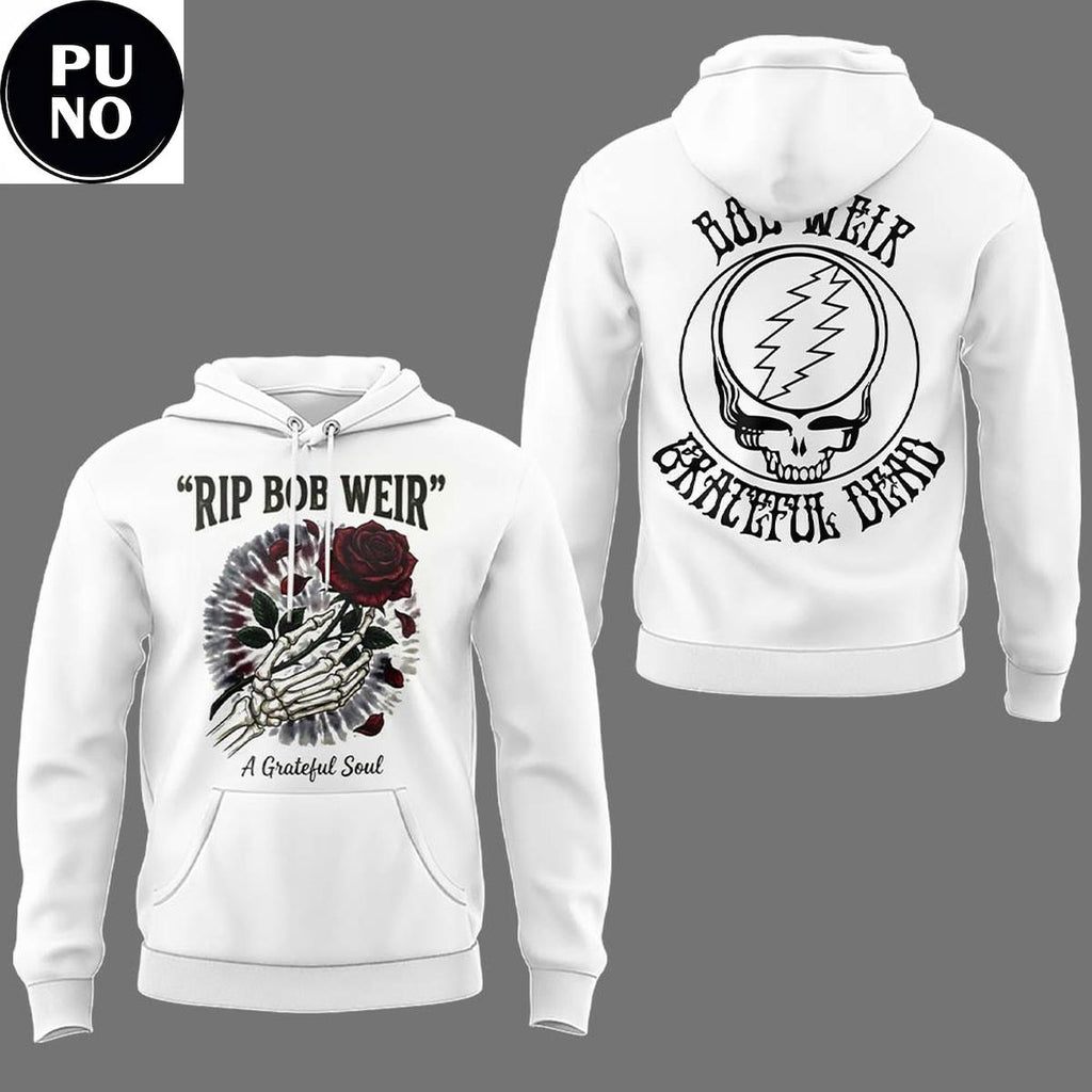 Grateful Dead Rip Bob Weir 1974-2026 A Greatfull Soul Hoodie T-Shirt