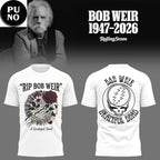 Grateful Dead Rip Bob Weir 1974-2026 A Greatfull Soul Hoodie T-Shirt
