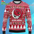 Grateful Dead X Nfl Arizona Cardinals Stealie Logo Ugly Christmas Sweater
