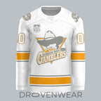 Green Bay Gamblers 2026 Throwback White Out Hockey Jersey