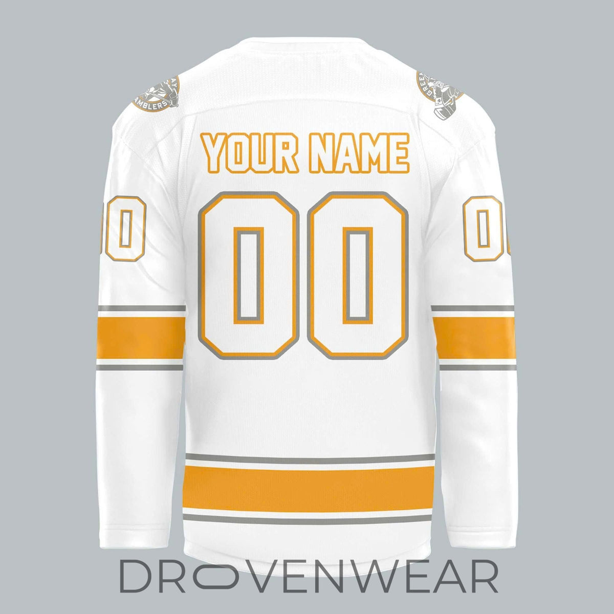 Green Bay Gamblers 2026 Throwback White Out Hockey Jersey