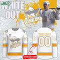Green Bay Gamblers 2026 White Out Throwback Limited Hockey Jersey