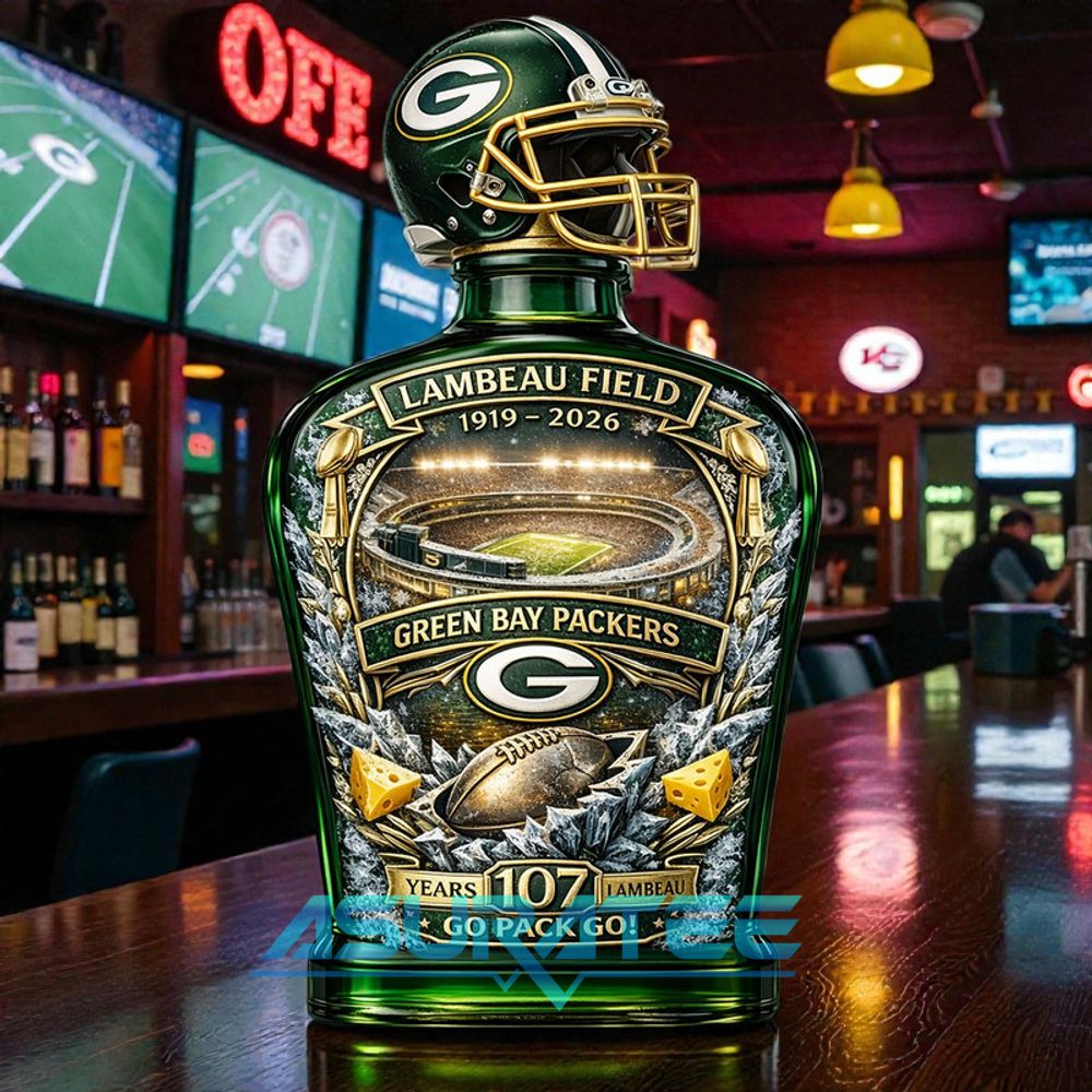 Green Bay Packers 107th Anniversary Limited Edition Whiskey Bottle
